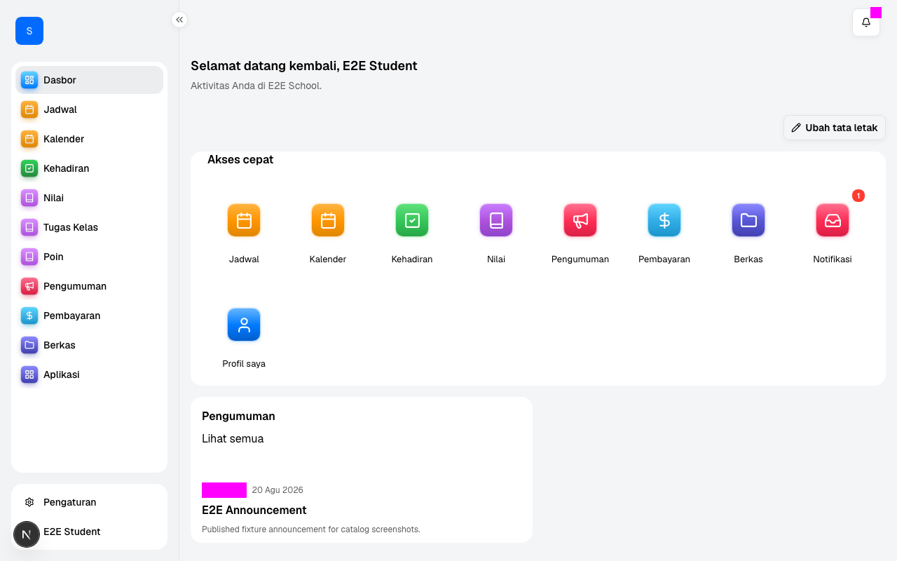 Ruang kerja web di desktop